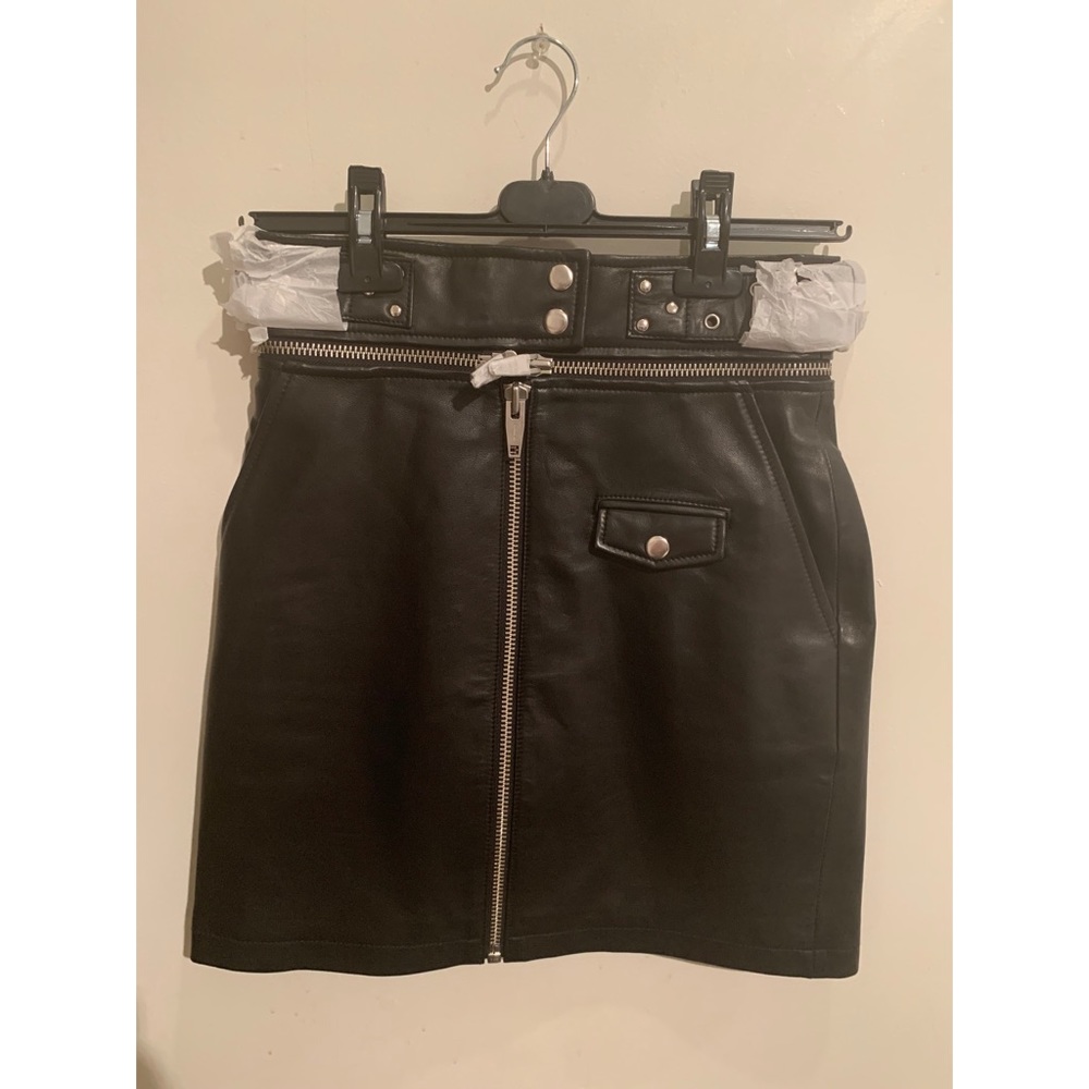 NWOT- The Kooples Black Mini Pencil Skirt Night Out - Picture 7 of 9